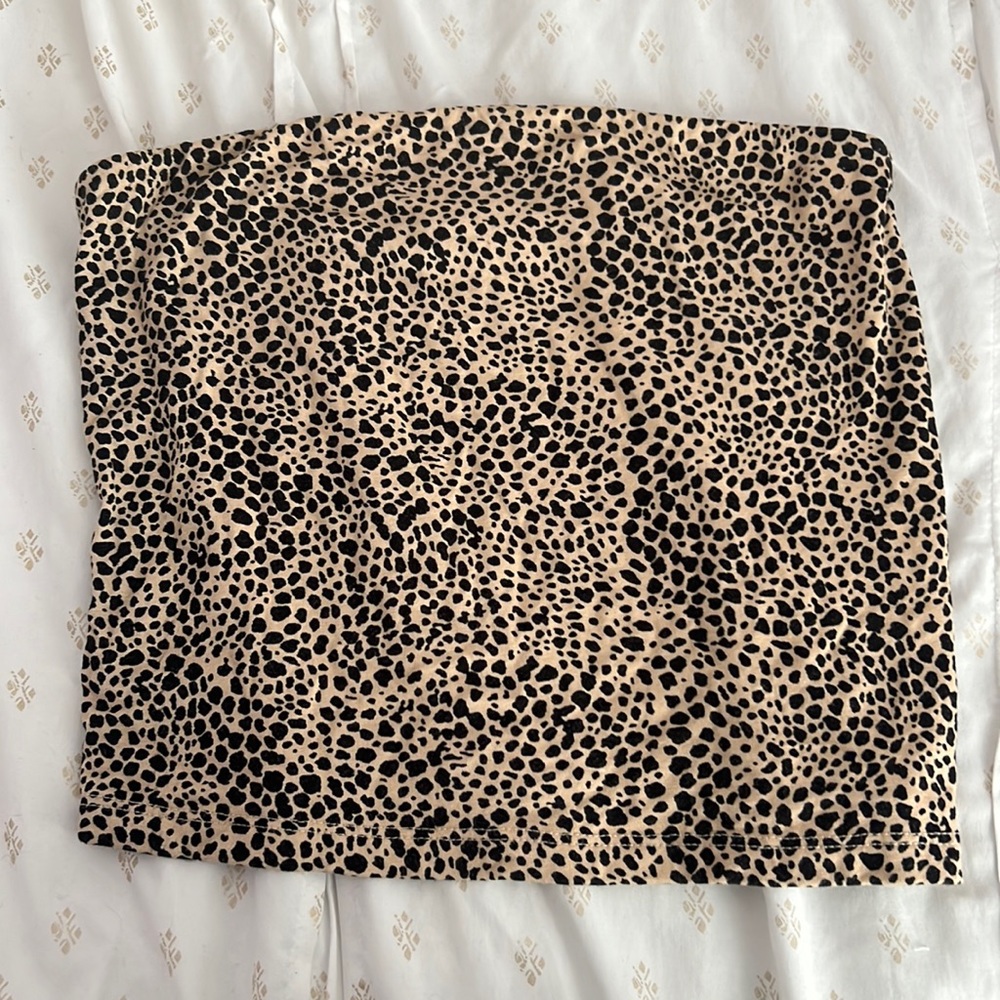 American eagle cheetah print tube top size m